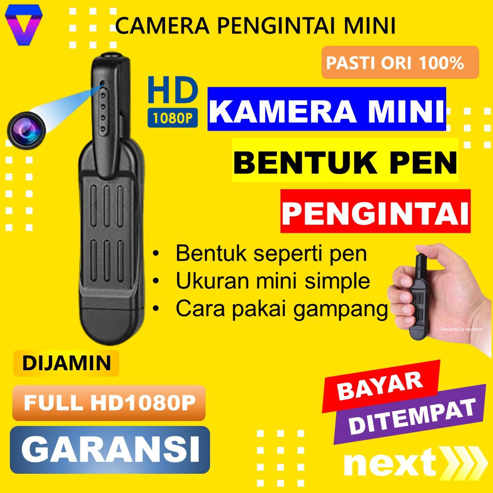 SPY CAMERA CCTV MINI TANPA KABEL KAMERA KECIL PENGINTAI MINI TERSEMBUNYI HIDDEN CAM PULPEN HD JS51