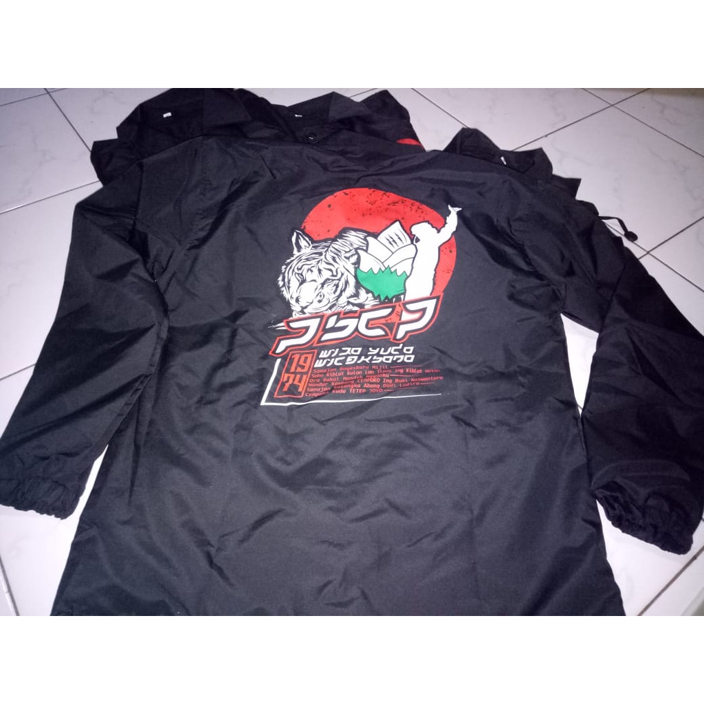 JAKET COACH PSCP | JAKET PSCP WATERPROOF | WHITE TIGER | ANTI AIR