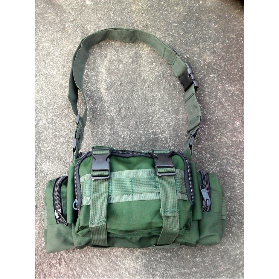 Tas Selempang Hijau Army TNI