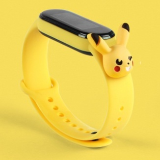 ✅COD Jam Tangan Elektronik Motif Kartun Anak Laki-laki Perempuan LED Karakter Minimalis Gelang-Var 1 Pikachu