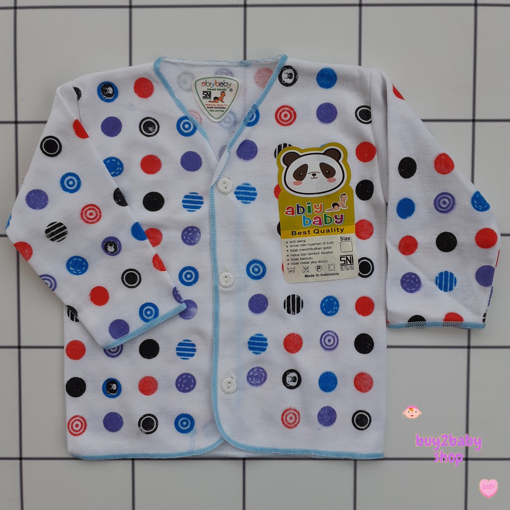 Baju lengan panjang Bayi Abiy Baby Isi 6 PCS