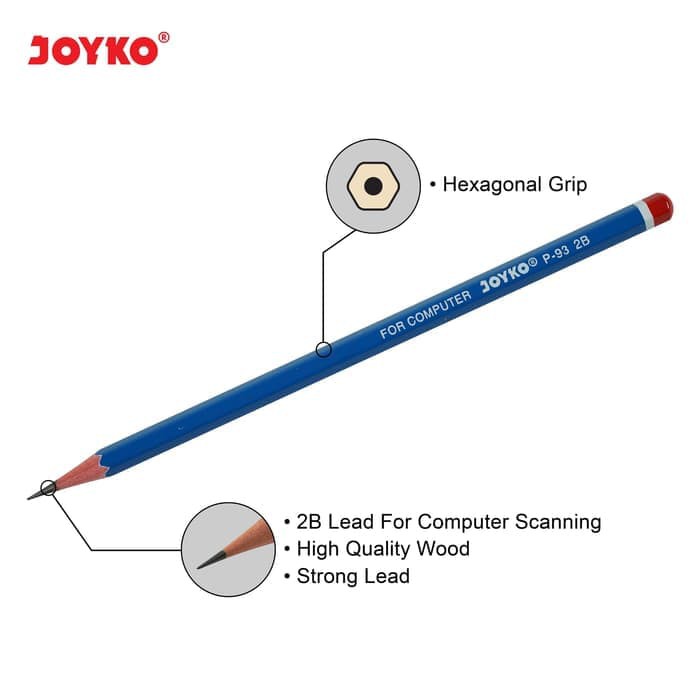 

Pencil / Pensil Joyko P-93 / 2B / 1 BOX 12 PCS ori