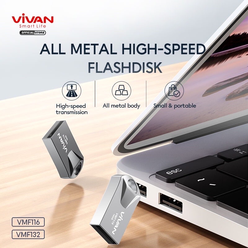 VIVAN Flashdisk 16GB 32GB VMF116/VMF132 Garansi Resmi 1 Tahun