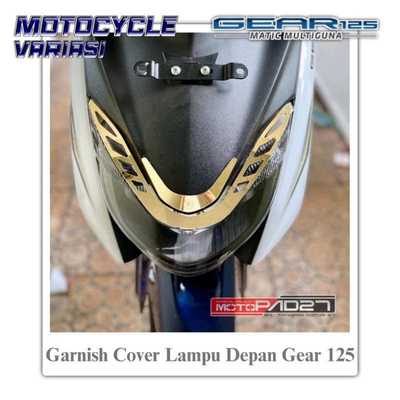 Garnish Lampu Depan Yamaha Gear 125 Cover Lampu Depan Yamaha Gear 2022