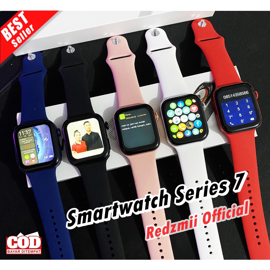 (Original Bergaransi) Smartwatch series 7 Full Layar Touch Screen fitur terlengkap - Jam Tangan Pintar