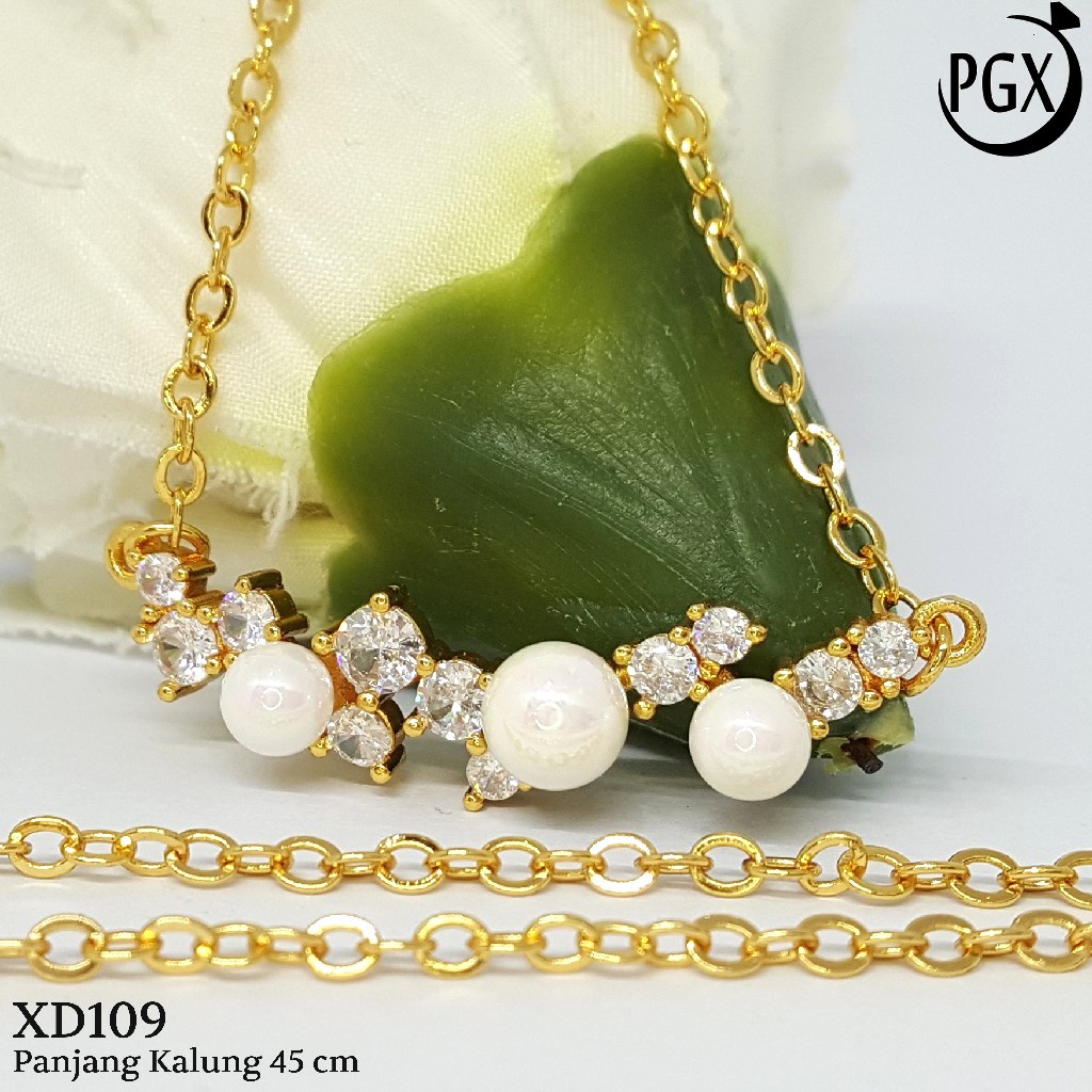 PGX Kalung Wanita Xuping Perhiasan Lapis Emas Aksesoris Fashion Premium - XD109