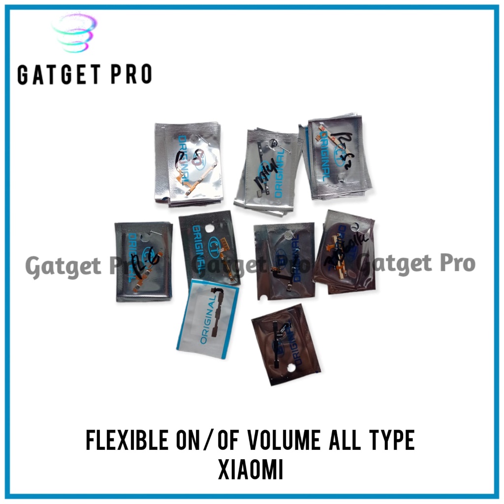 Flexible Tombol On Off Volume Xiaomi Redmi Note 7 / Note 7 Pro - Tombol Power + Volume