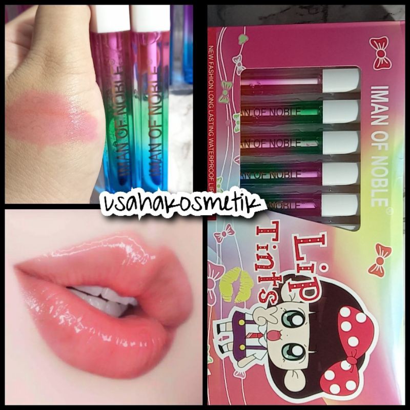 PROMO ECER LIP OIL LIP TINT HARUM PERMEN DARI IMAN OF NOBLE NO.I66-12