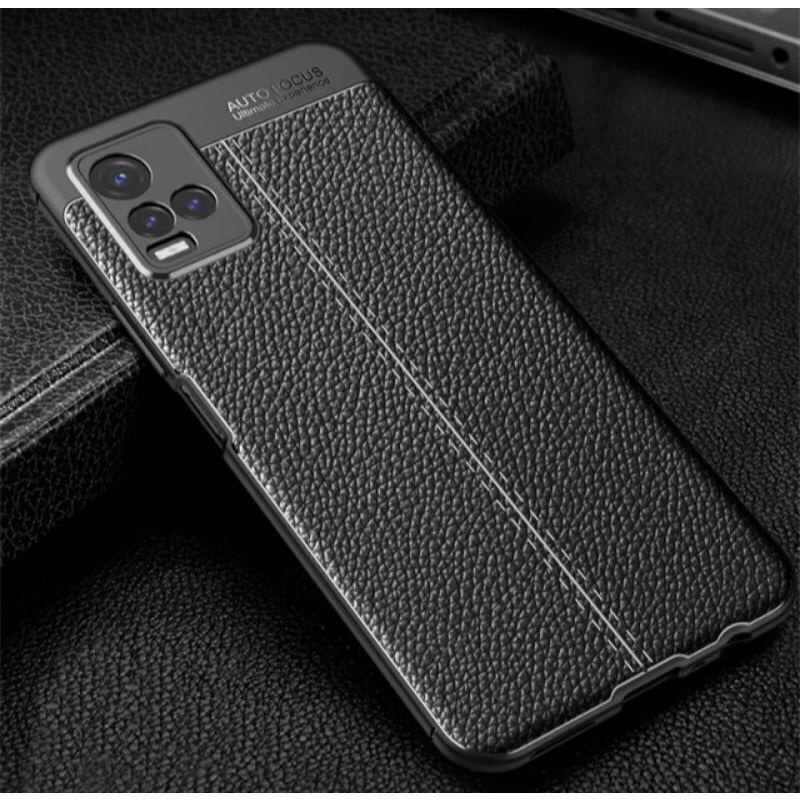 Case Autofokus Vivo Y21 Y21s Y51 Y51s Y51a V21 Leather Casing