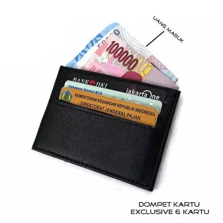 Card Holder Cowok Cewek 6 Slot Card dan 1 slot money