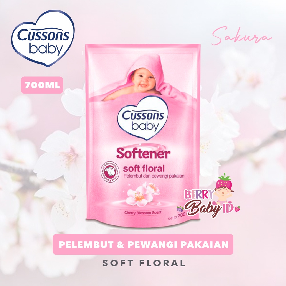 Cussons Baby Pelembut dan Pewangi Pakaian Bayi Softener Refill 700 ml Berry Mart