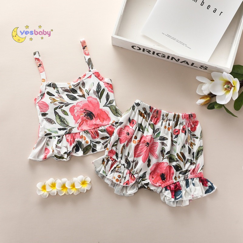 Yesbaby Setelan Tank Top Celana Pendek Anak Perempuan Yesbaby Setelan Tank Top Celana Pendek Anak Perempuan