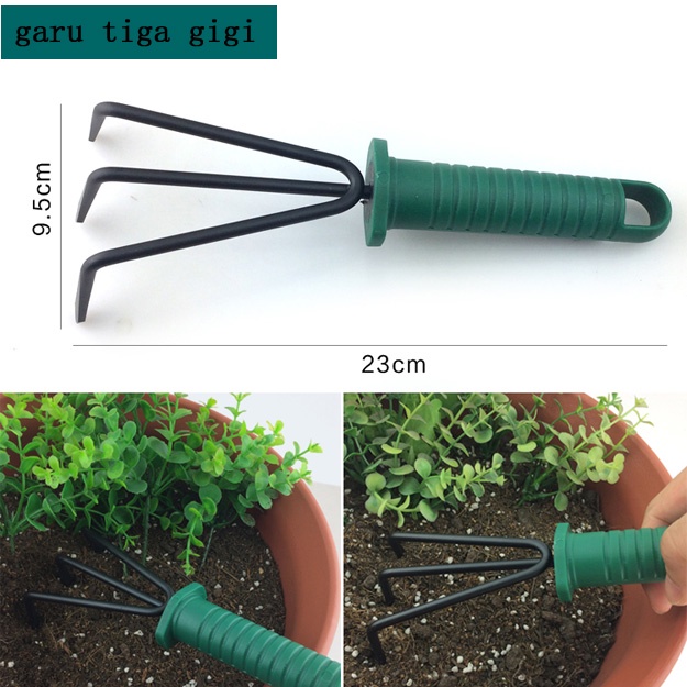 Set Gardening Alat Berkebun isi 10 Pcs Warna  Garpu Kebun Gunting Tanaman Sekop Berkebun