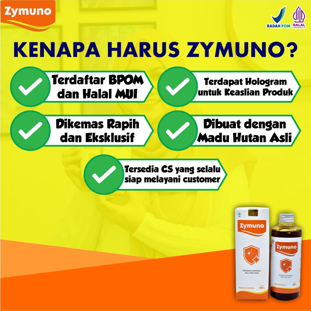 Paket 5 Box Zymuno - Madu Hutan Herbal Cegah Kanker Tingkatkan Daya Tahan Tubuh Imun Jaga Kesehatan Tubuh Cegah Flu Demam Batuk Masalah Pencernaan Bantu Percepat Penyembuhan Penyakit Booster Imun