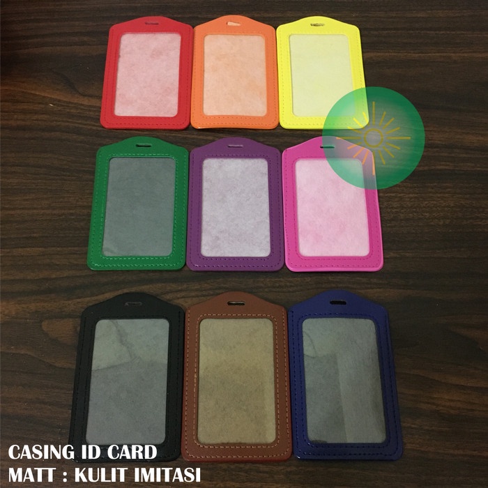 

Casing ID Card Kulit Imitasi / Frame Id / Cover Id Card / Id Holder