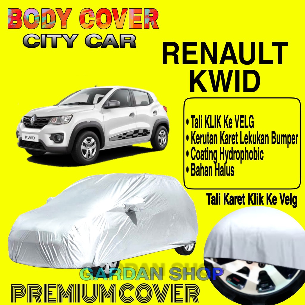 Sarung Mobil RENAULT KWID Polos Body Cover Penutup Mobil Kwid PREMIUM