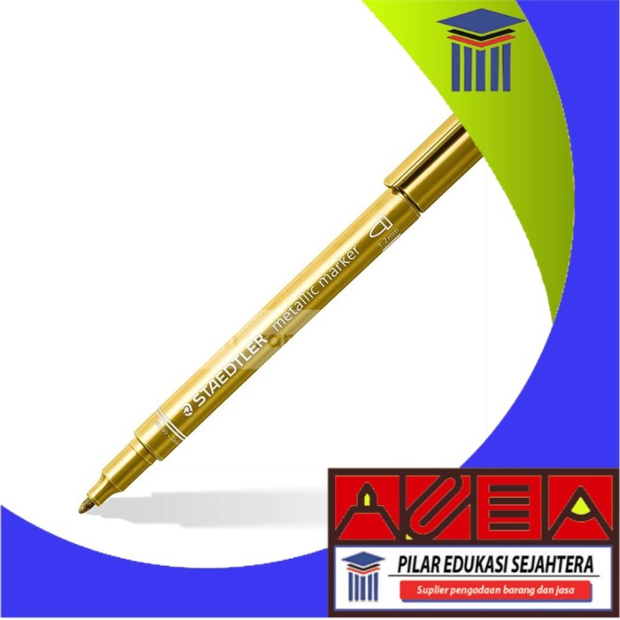 

SPIDOL PERMANEN STAEDTLER METALIC MARKER 8323-11 GOLD MURAH