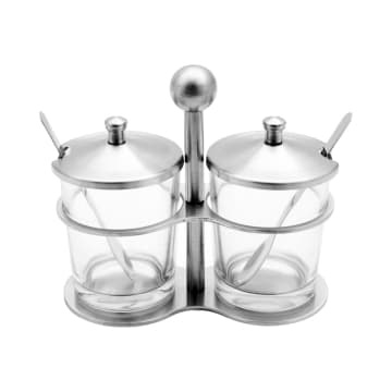 ACE Krischef NEW Set 2 Pcs Tempat Bumbu - Silver