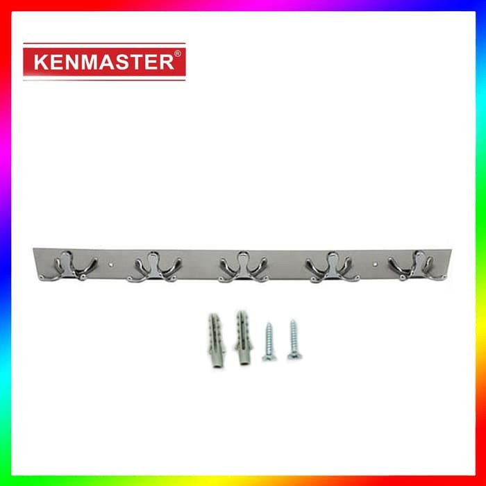 Kenmaster TULIP Hanger Plat 5 Gaet - Hooks Bercabang 2 Besi Gantungan