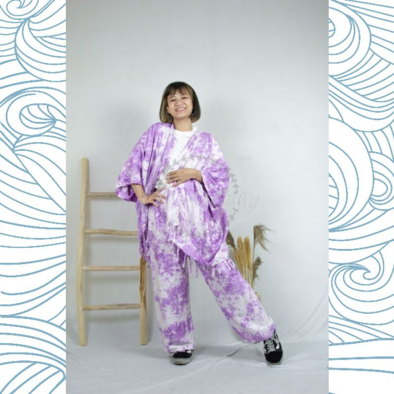 

ONE SET TIE DYE LILAC COLOR