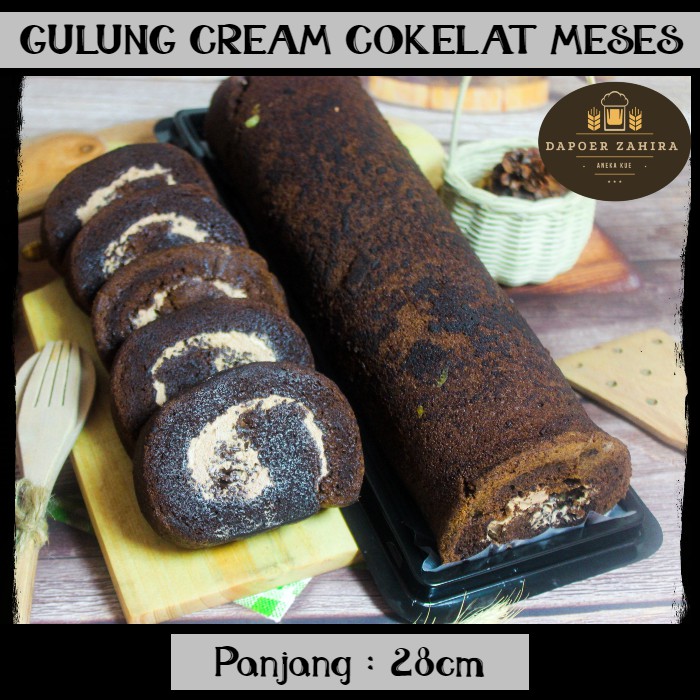 

Bolu Gulung | Rasa Cokelat Meses dan Cream Keju / Kue Bolu Gulung Keju PREMIUM