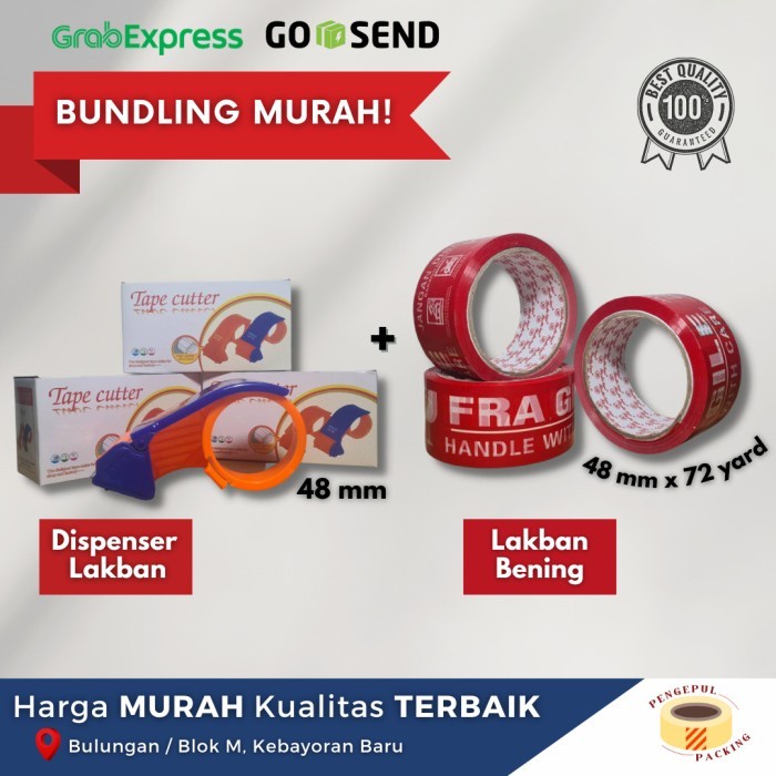 

Promo Bulan Ini Bunling Murah Dispenser Lakban + Lakban Fragile 6 Pcs Trendi