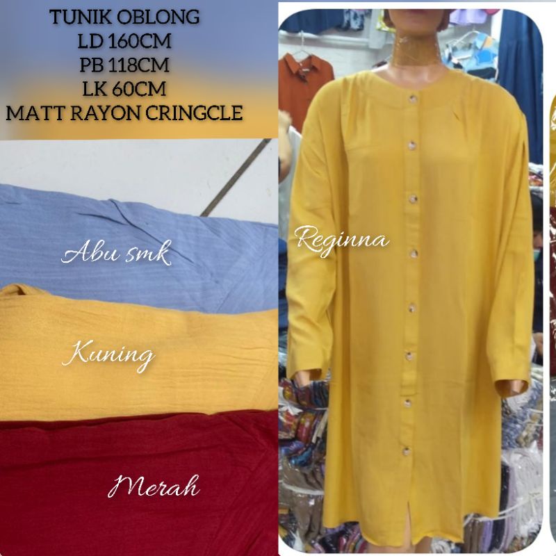 TUNIK KEMEJA POLOS SUPER JUMBO LENGAN PANJANG