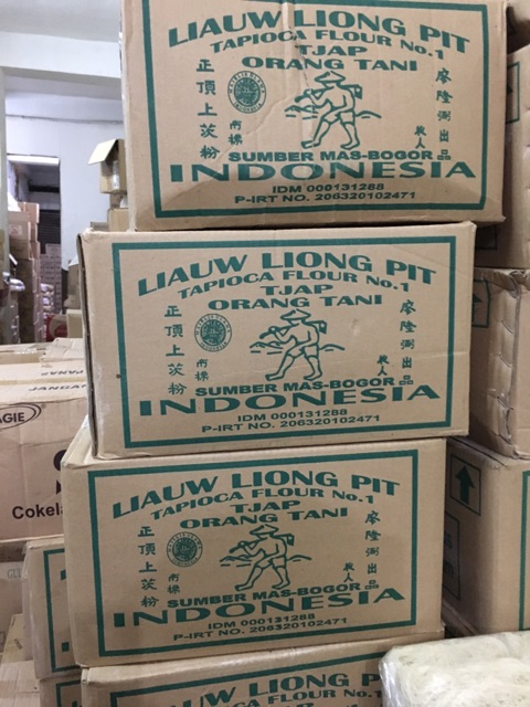 Sagu Tani Dus 1kg x 10bks / Sagu Liong Pit / Tapioca Flour / Liauw Liong Pit Kardus / Liong Pit Dus