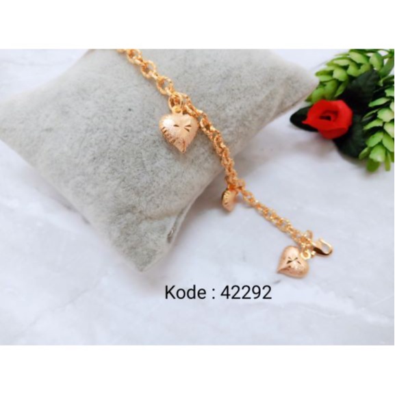 [BAYAR DITEMPAT] P42443 Gelang Dewasa Xuping Lapis Emas Anti Karat Pusat Xuping Jakarta
