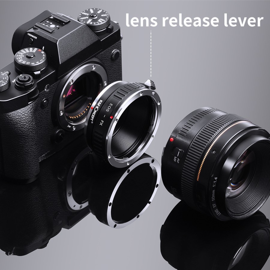 Adapter Lens Mount Canon EOS to Fujifilm FX KNF Concept