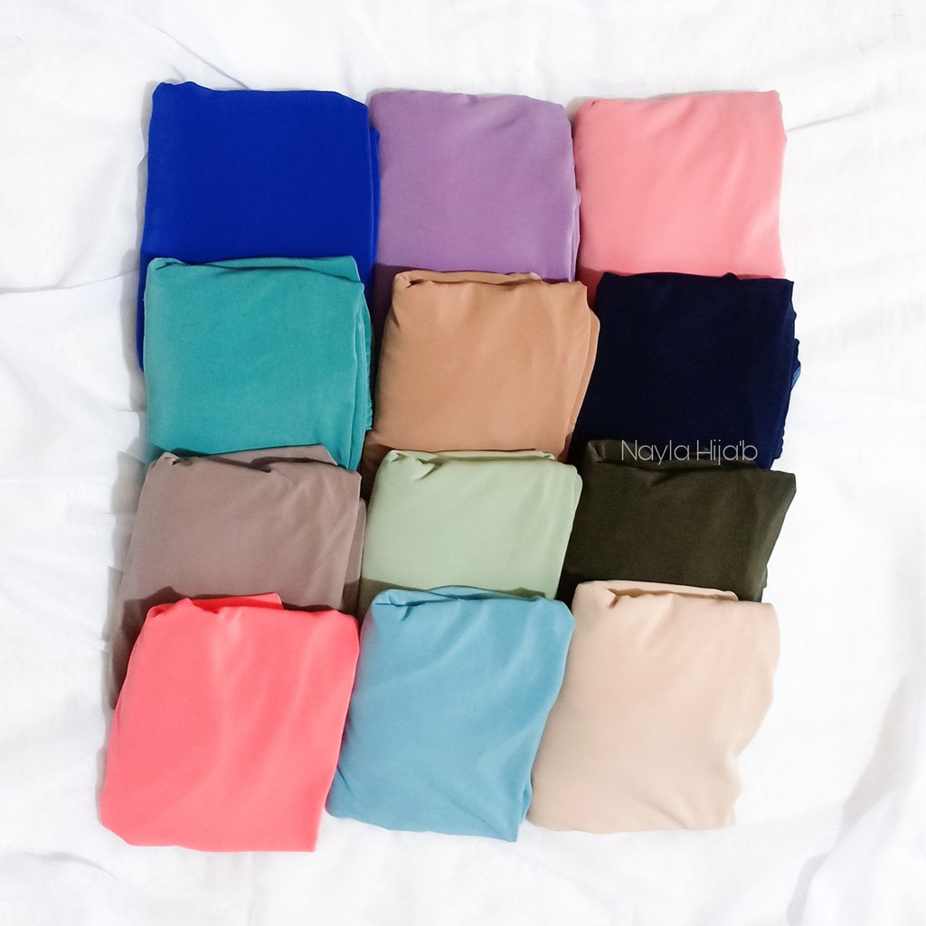 Kerudung Instan Jersey Jumbo Aulia List XL Jilbab Instan Jersey Premium Hijab Bergo Nayla Hija'b