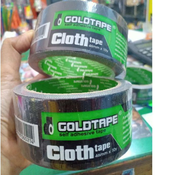 

SALE!! KODE-234 (140gr) lakban kain hitam GOLDTAPE 46mm / 2 inch