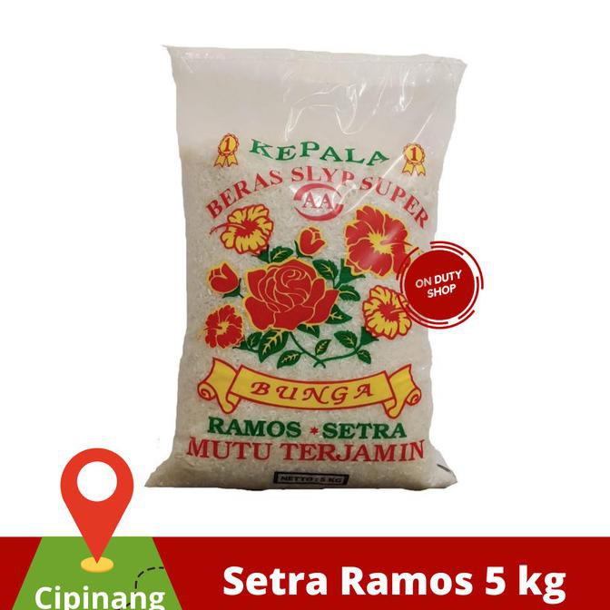 

Ready Stok Beras Setra Ramos Cap Bunga 5 kg Terlaris