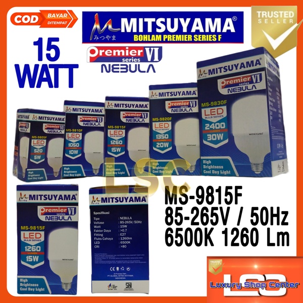 MITSUYAMA Lampu Bohlam 30 WATT NEBULA PREMIER MS-9820F LED Super Terang SNI