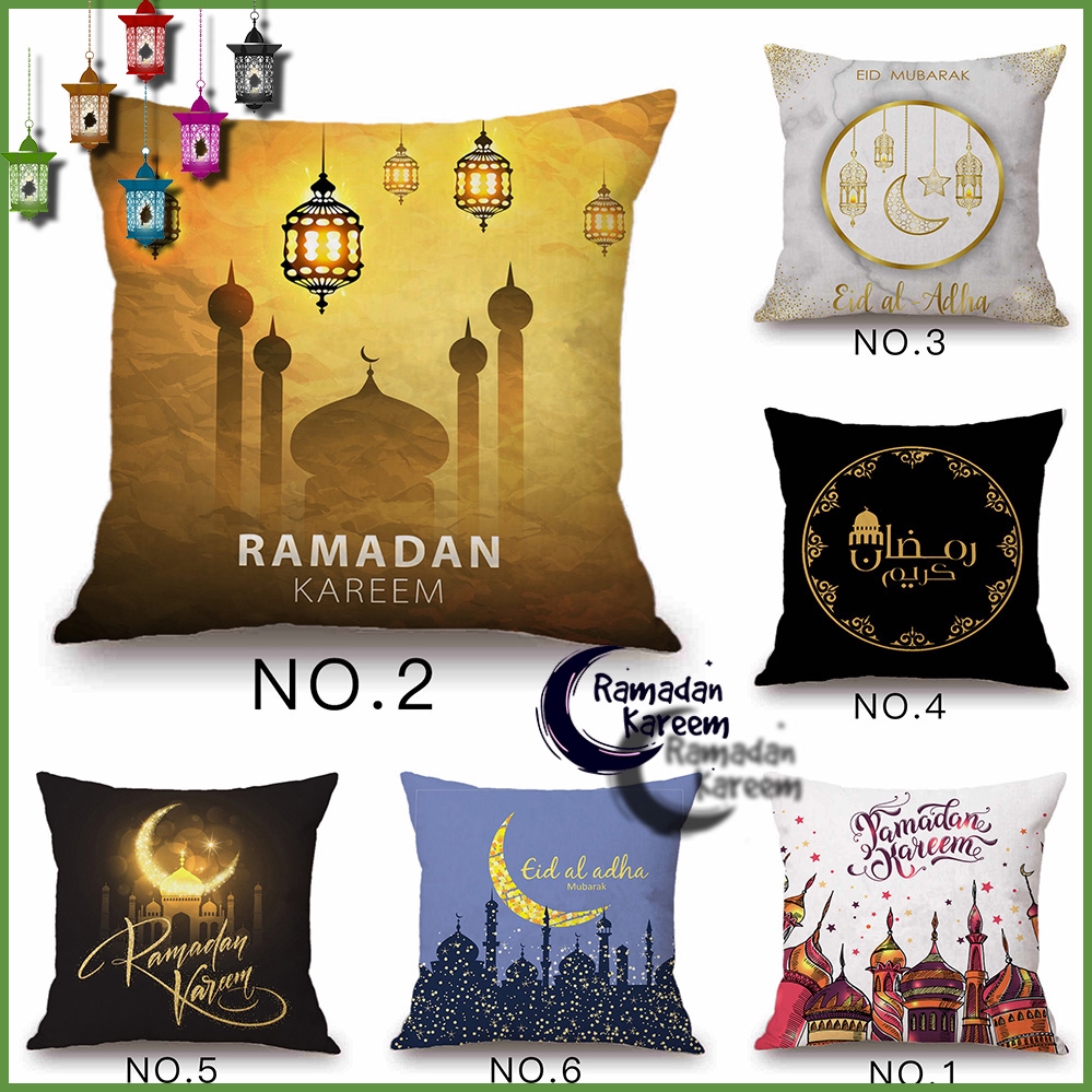 Idul Fitri Dekorasi Ramadan Sofa Sarung Bantal Lucu Sarung Bantal