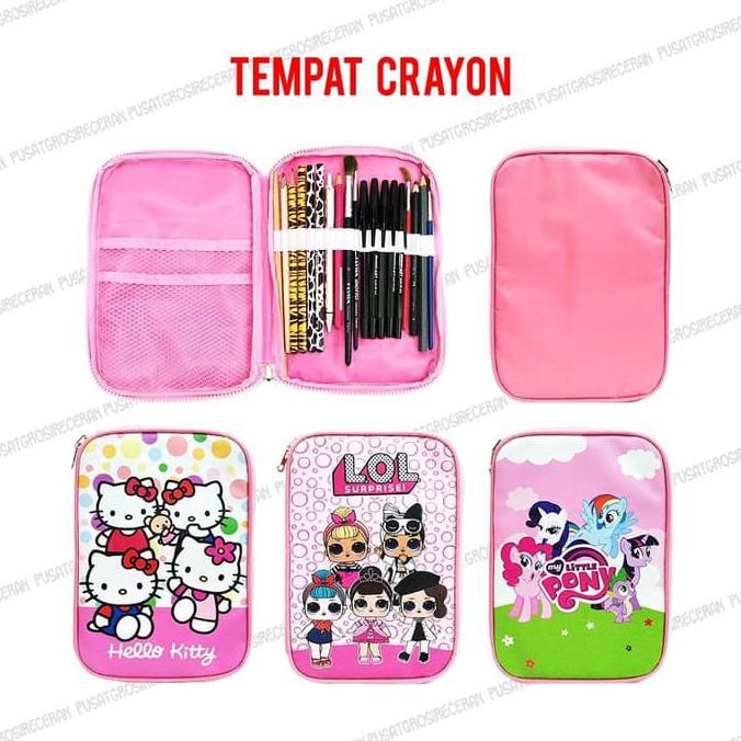

Jual Tempat Crayon Karakter Tempat Pensil Crayon Multifungsi Art Pencilcase - Random Kwalitas