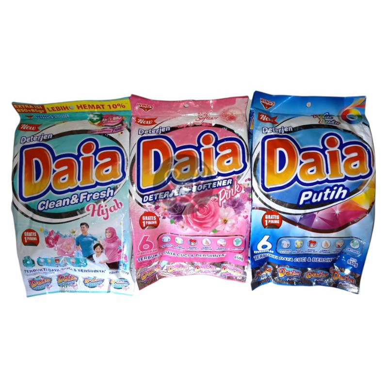 Daia Deterjen Bubuk 850gr Daia Dterjen Putih