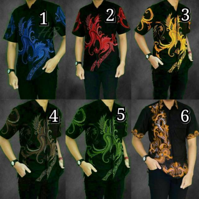 Seragam Batik Terbaru Hitam exlusive