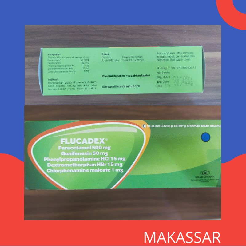 FLUCADEX OBAT FLU &amp; BATUK PER STRIP