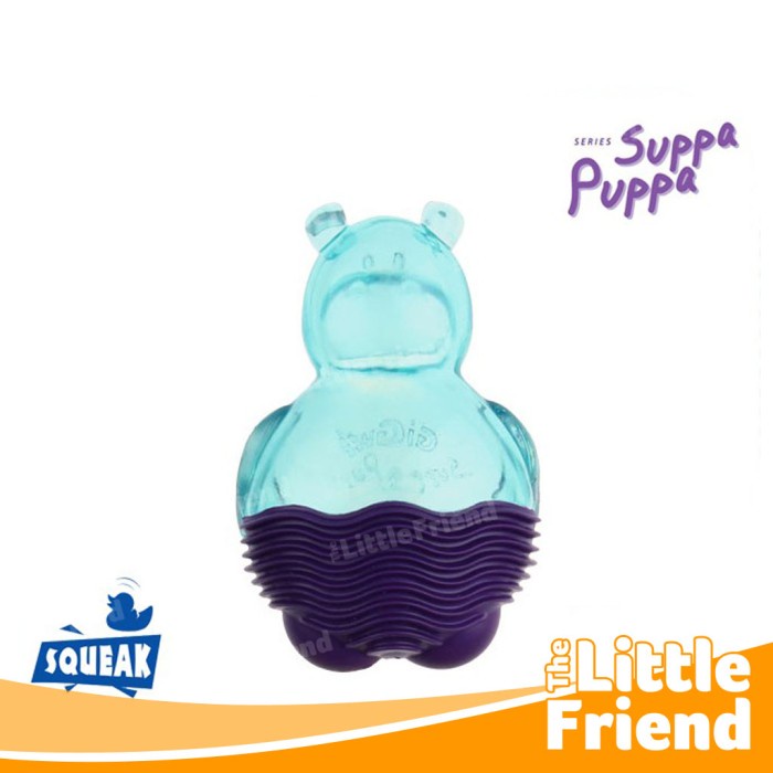 Mainan Anjing GIGWI Supppa Puppa HIPPO Blue and Purple ORIGINAL