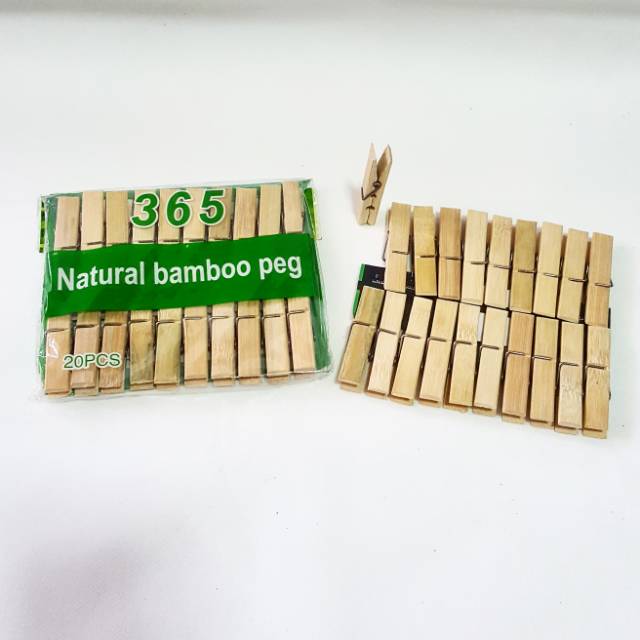 

Natural bamboo peg / klip kayu