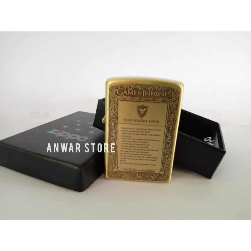 Korek Api Unik Zippo Motif Game of Thrones