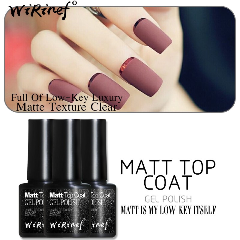 Aafke 5 Ml Matt Top Coat Matt Nail Polish Lacquer Matte Gel Polandia