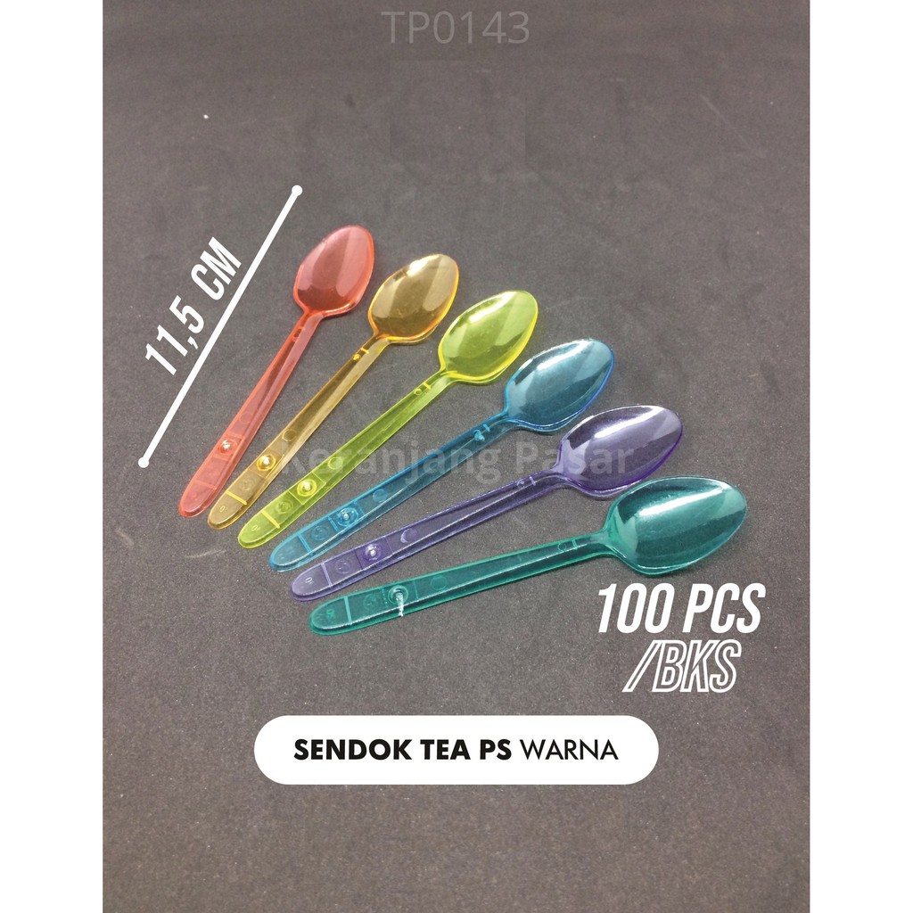 Sendok Teh Plastik Ps Colour Victory (100pcs)