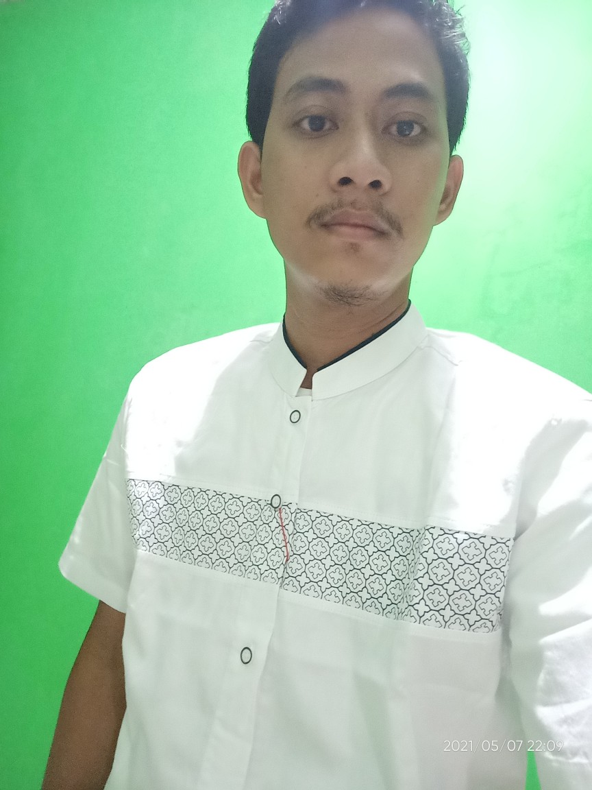 Vialli Polo Shirt Pria Lengan Pendek Motif Batik Biru Hijau