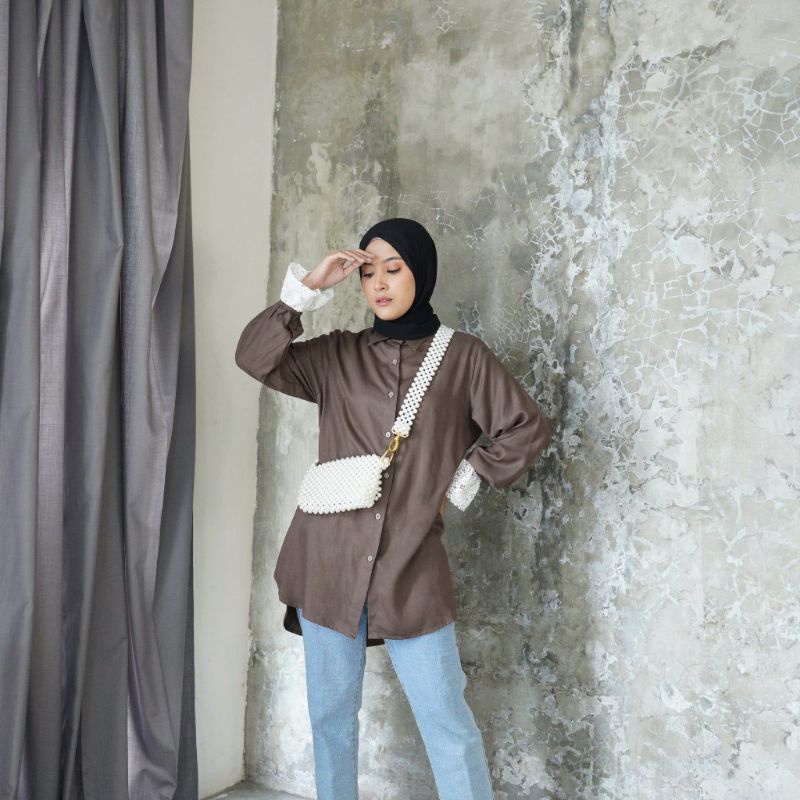 Preloved vanilla hijab