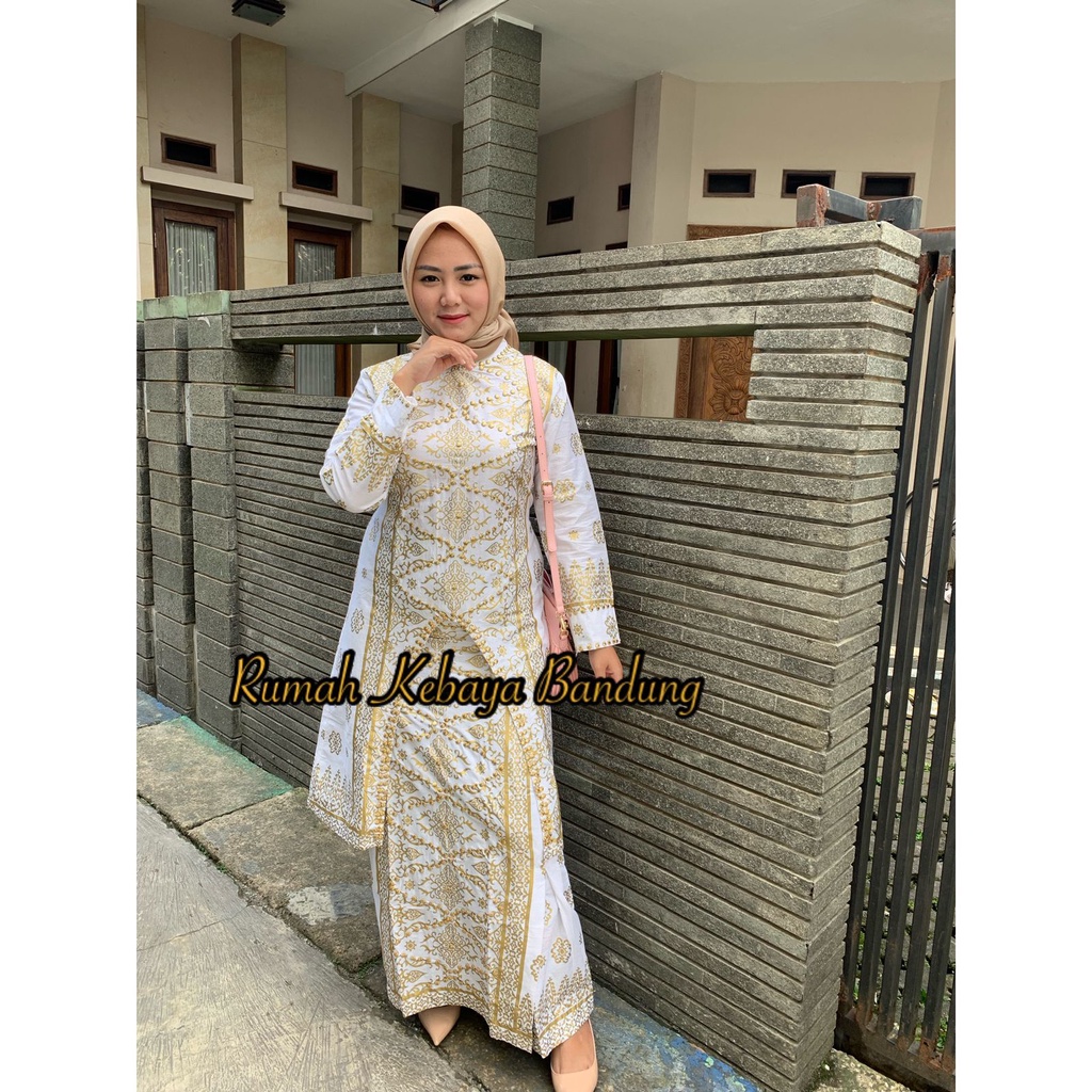 SETELAN TUNIK ADELIA SONGKET BATIK JUPRI BATIK COUPLE(ADA UNTUK SERAGAM KELUARGA CHAT ADMIN YA