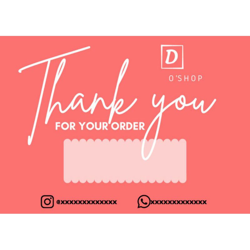 

Thank You Card Custom