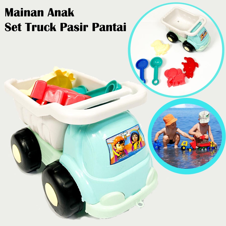 Mainan Anak Set Truk Pasir Pantai Plastik - Mainan Pantai