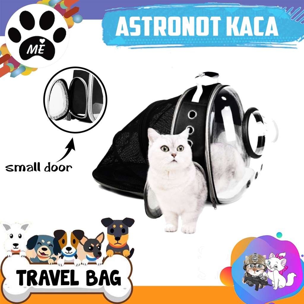 Tas Ransel Anjing Kucing &quot;ASTRONOT GLASS&quot; Pet Travel Bag